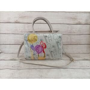 MOTF Premium Abstract Print Contrast Bindin Top Handle Bag